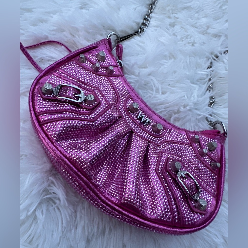 White Fox Rhinestone Bag - Picture 2 of 4